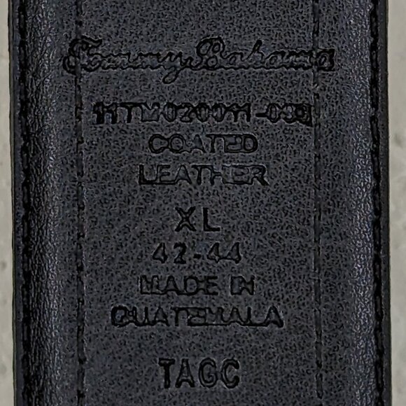 Tommy Bahama* Men's Reversible‎ Tan/Black Coated Leather Belt~ Size XL (42"-44") - Picture 9 of 10